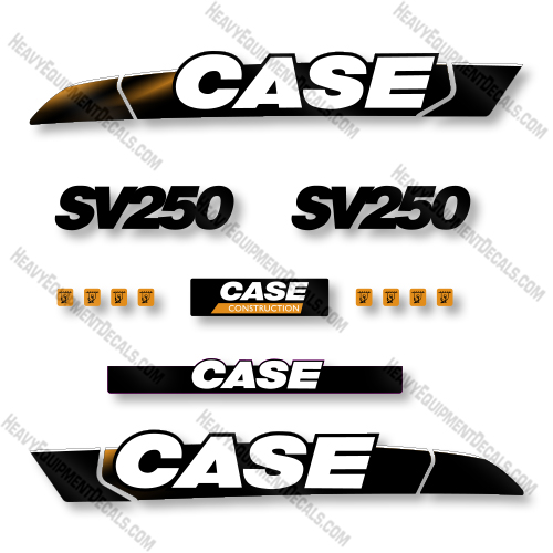 Case SV250 2011 Decal Kit Skid Steer Loader - Aftermarket Kit   