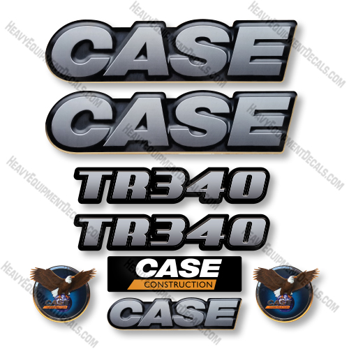 Case TR340 Style 2 Decal Kit Compact Track Loader - Aftermarket Kit  