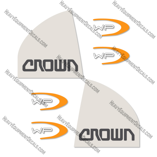 Crown WP Decal Kit Pallet Jack - Aftermarket Kit 