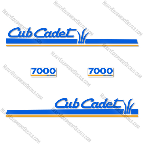 Cub Cadet 7000 Decal Kit Tractor - Aftermarket Kit  