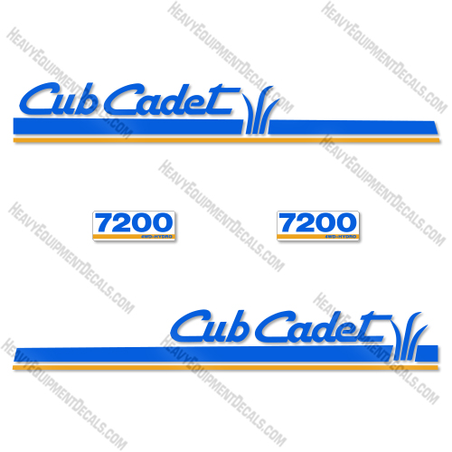 Cub Cadet 7200 Decal Kit Tractor - Aftermarket Kit  
