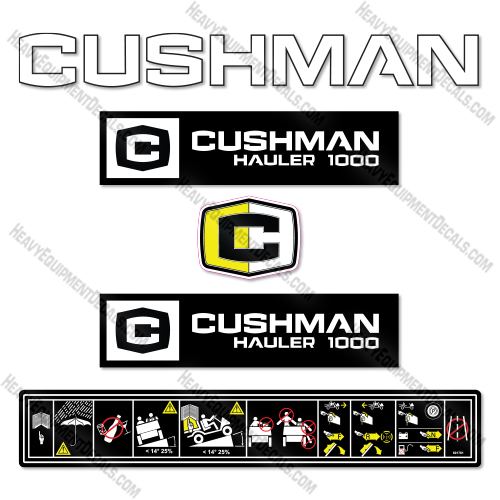 Cushman 1000 Decal Kit Hauler - Aftermarket Kit cushman, decals , decal kit, 1000