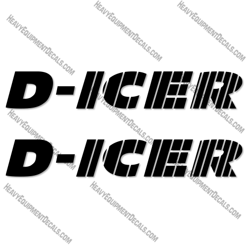 D-ICER Logo 24inch Set of 2 Decal Kit Salt Spreader - Aftermarket Kit  decals, decal kit, gehl