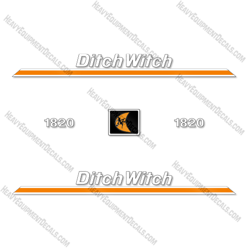 Ditch Witch 1820 Decal Kit Trencher - Aftermarket Kit 