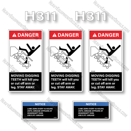 Ditch Witch H311 Decal Kit Chain Trencher - Aftermarket Kit  decal kit, ditch-witch, ditchwitch, trencher