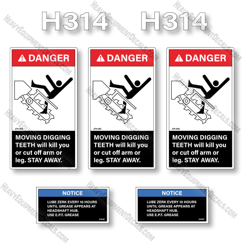 Ditch Witch H314 Decal Kit Chain Trencher - Aftermarket Kit     decal kit, ditch-witch, ditchwitch, trencher