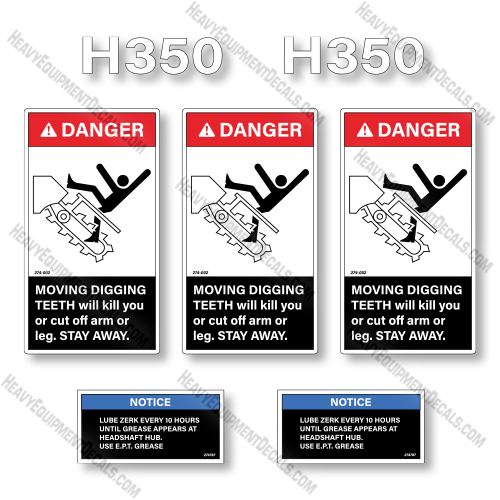 Ditch Witch H350 Decal Kit Chain Trencher - Aftermarket Kit   decal kit, ditch-witch, ditchwitch, trencher