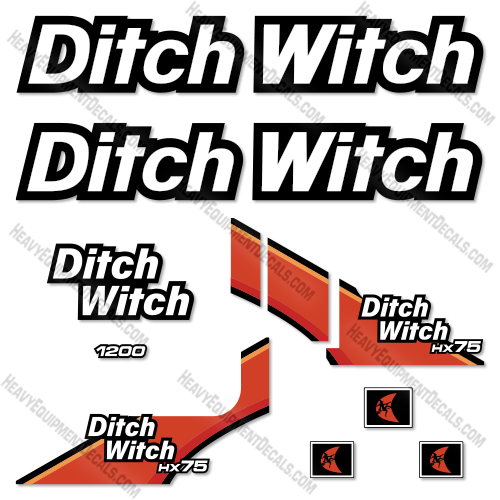 Ditch Witch HX75 Decal Kit Vacuum Excavator- Aftermarket Kit decal kit, ditch-witch, ditchwitch, trencher