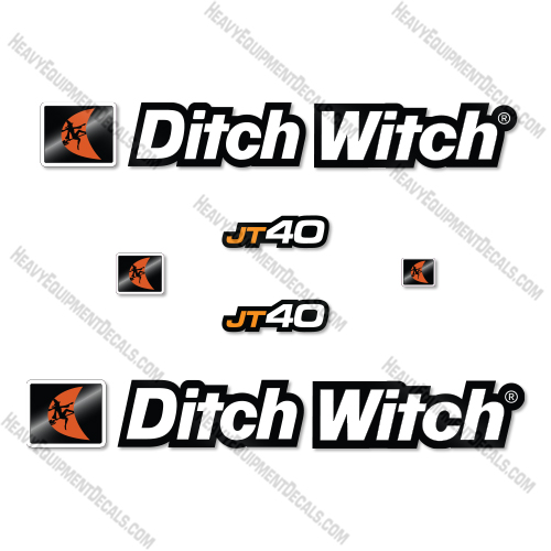 Ditch Witch JT40 Decal Kit Horizontal Directional Drill- Aftermarket Kit decal kit, ditch-witch, ditchwitch