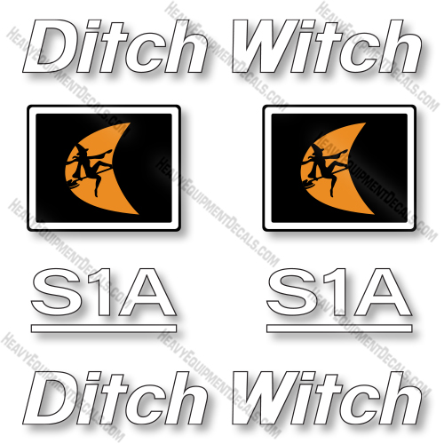Ditch Witch S1A Decal Kit Trailer - Aftermarket Kit  decal kit, ditch-witch, ditchwitch