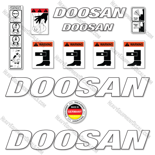 Doosan 12-7USI590 Decal Kit Pallet Jack- Aftermarket Kit decal kit, decals ,doosan, pallet jack