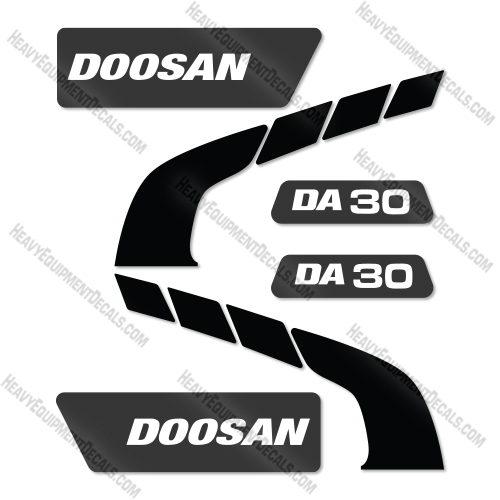 Doosan DA30 Decal Kit Articulated Dump Truck - Aftermarket Kit  decal kit, decals ,doosan, da30