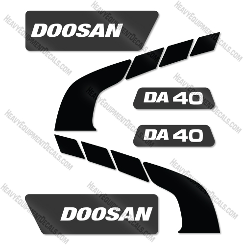 Doosan DA40 Decal Kit Articulated Dump Truck - Aftermarket Kit  decal kit, decals ,doosan, da40
