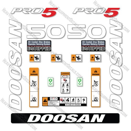 Doosan G50SC-7 Decal Kit Forklift - Aftermarket Kit decal kit, decals ,doosan