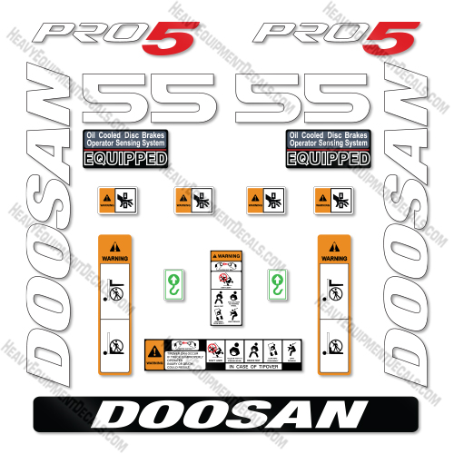 oosan G55SC-7 Decal Kit Forklift - Aftermarket Kit decal kit, decals ,doosan