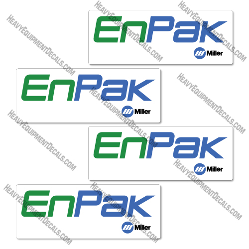 Miller Enpak Logos Decal Kit - 16 Inches- Aftermarket Kit decal kit, miller