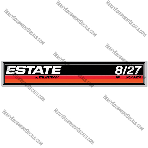 Estate 8/27 Decal Kit Snow Blower - Aftermarket Kit  decal kit, polaris ranger, 