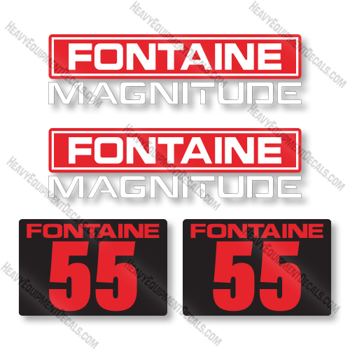 Fontaine Magnitude 55 Decal Kit Trailer - Aftermarket Kit  decal kit