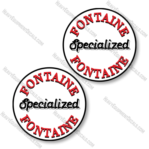 Fontaine Specialized Circle Logo 8 Inch Decal Kit Trailer - Aftermarket Kit  decal kit