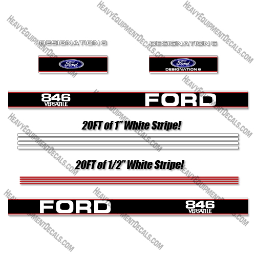 Ford  846 Decal Kit Tractor - Aftermarket Kit  decals, 6600, ford, decal kit