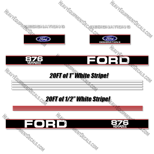Ford  876 Decal Kit Tractor - Aftermarket Kit  decals, 6600, ford, decal kit