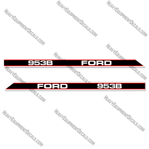 Ford 953B Decal Kit Rotary Cutter - Aftermarket Kit   decals, 6600, ford, decal kit