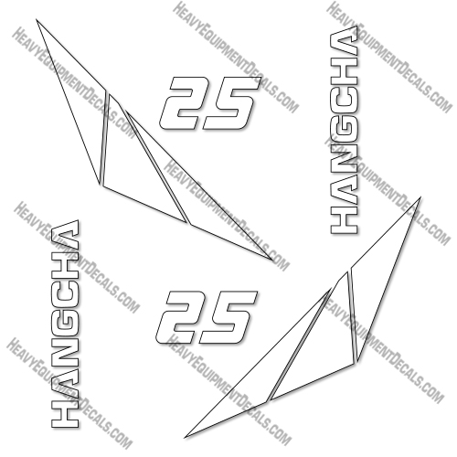 Hangcha 25 Cpyd25 Decal Kit Forklift - Aftermarket Kit  decals, 6600, ford, decal kit
