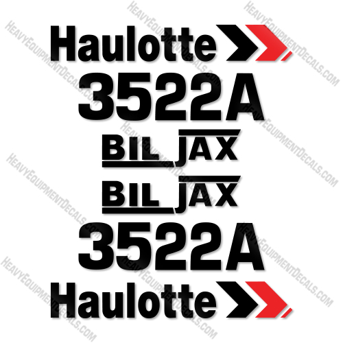 Haulotte 3522A Decal Kit Articulating Boom Lift - Aftermarket Kit  