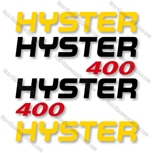 Hyster H400 Decal Kit Forklift -Aftermarket Kit 30, j30, decal kit, xnt