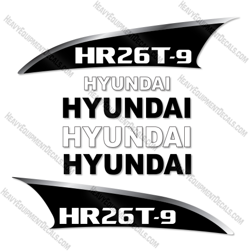 Hyundai HR26T-9 Decal Kit Roller - Aftermarket Kit 