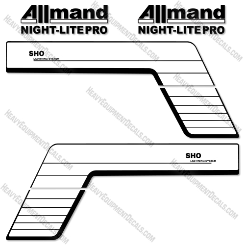 Fits Allmand Night Lite PRO SHO Decal Kit Tower decal kit, 