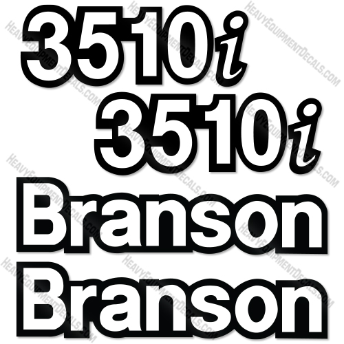 Fits Branson 3510i Decal Kit Tractor 
