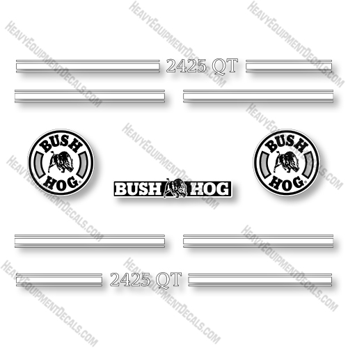 Bush Hog 2425 QT Decal Kit Front End Loader - Aftermarket Kit decal kit