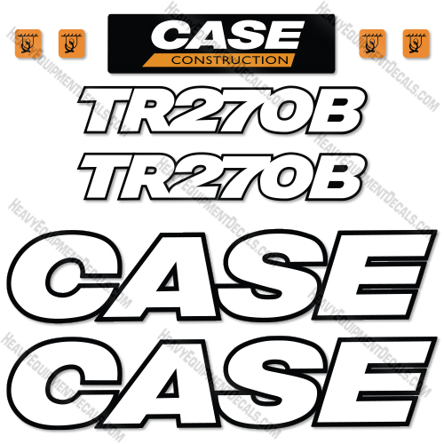 Fits Case TR270B Decal Kit Compact Track Loader case, decal kit