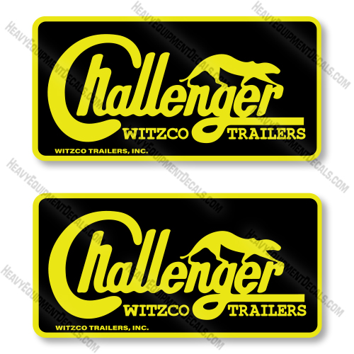 Challenger Logo Decal Kit Trailer - Aftermarket Kit  decal kit, deere, john deere