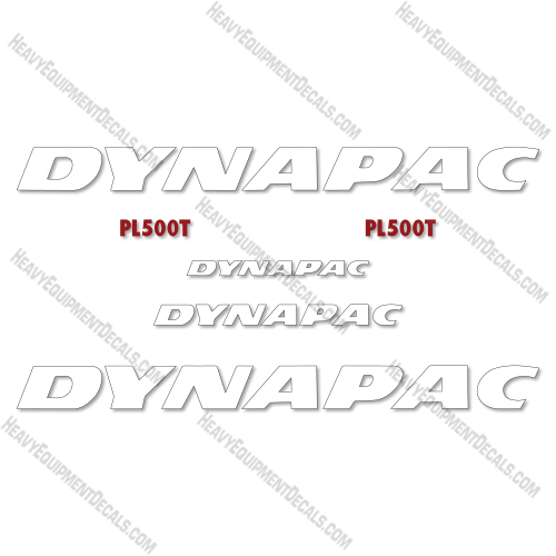 Fits Dynapac PL500T Decal Kit Compact Planer decal kit