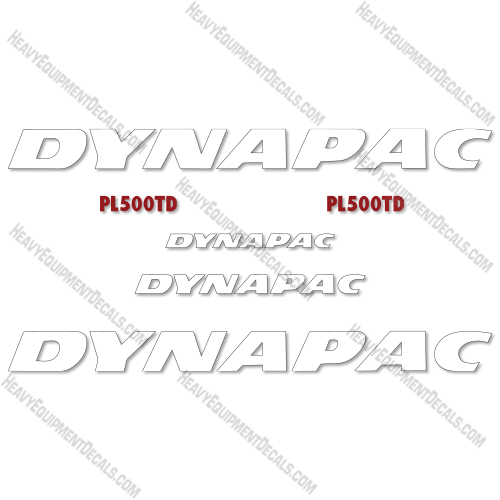 Fits Dynapac PL500TD Decal Kit Compact Planer  decal kit