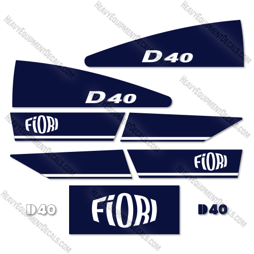 Fits Fiori D40 Decal Kit Dumper  40, d40, decal kit
