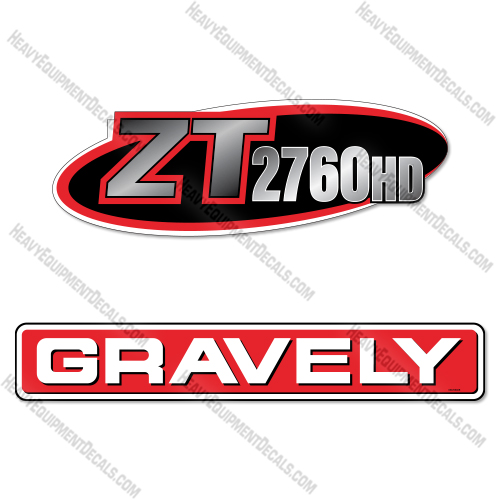 Fits Gravely ZT2760HD Decal Kit Mower 
