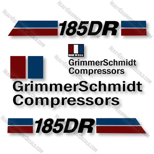 GrimmerSchmidt 185DR Decal Kit Compressor - Aftermarket Kit decal kit, grimmer, Grimmer Schmidt, schmidt