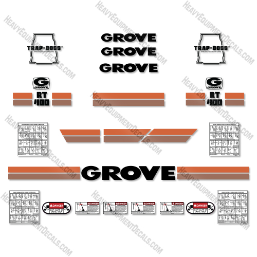 Fits Grove RT 400 Decal Kit Crane  decal kit, 