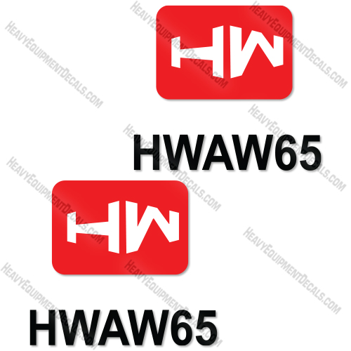 Fits Hongwing AW65 Decal Kit Skid Steer Loader 