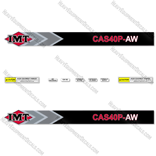 Fits IMT CAS40P-AW Reflective Decal Kit Air Compressor 