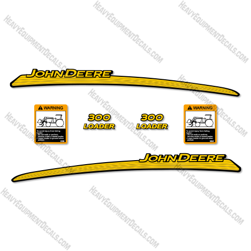 Fits John Deere 300 Decal Kit Front End Loader  decal kit, deere, john deere