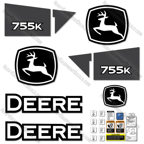 Fits John Deere 755K Decal Kit Crawler  decal kit, deere, john deere