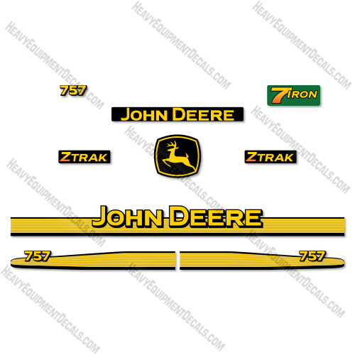Fits John Deere 757 Decal Kit Mower decal kit
