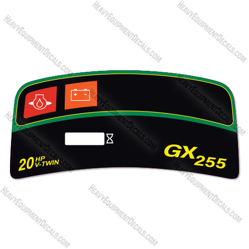 Fits John Deere GX255 Tractor Dash Decal Decal Kit Tractor  decal kit, deere, john deere
