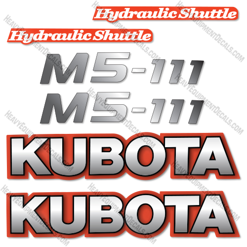 Fits Kubota M5-111 Decal Kit Tractor 