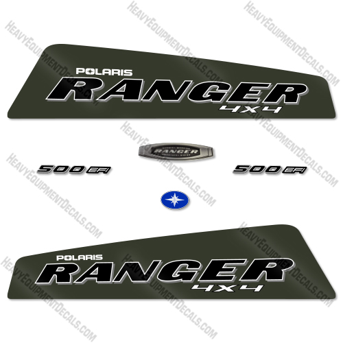 Fits Polaris Ranger 500 EFI Decal Kit Utility Vehicle - GREEN!  decal kit, polaris ranger, 