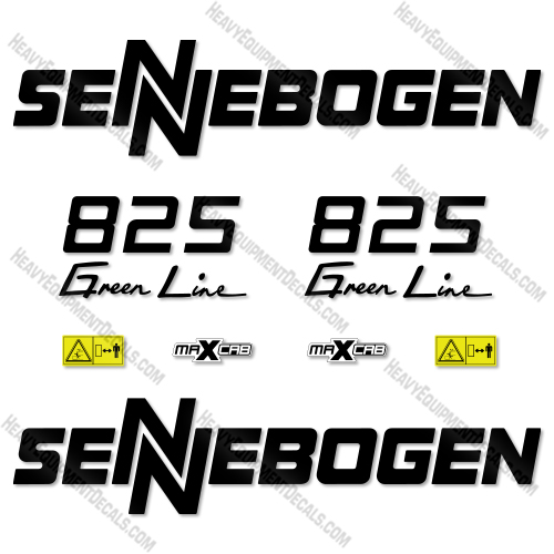 Fits Sennebogen 825 Green Line Decal Kit Material Handler 825, decal kit